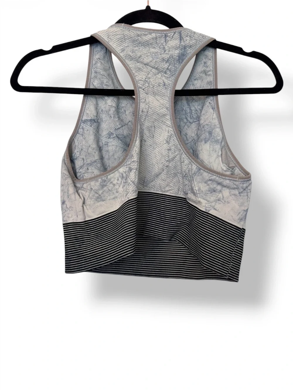 Lululemon Ebb To Train Sports Bra Wash White Black Luna